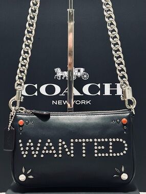 COACH Nolita “WANTED” Western Rivets Demi Shoulder Bag